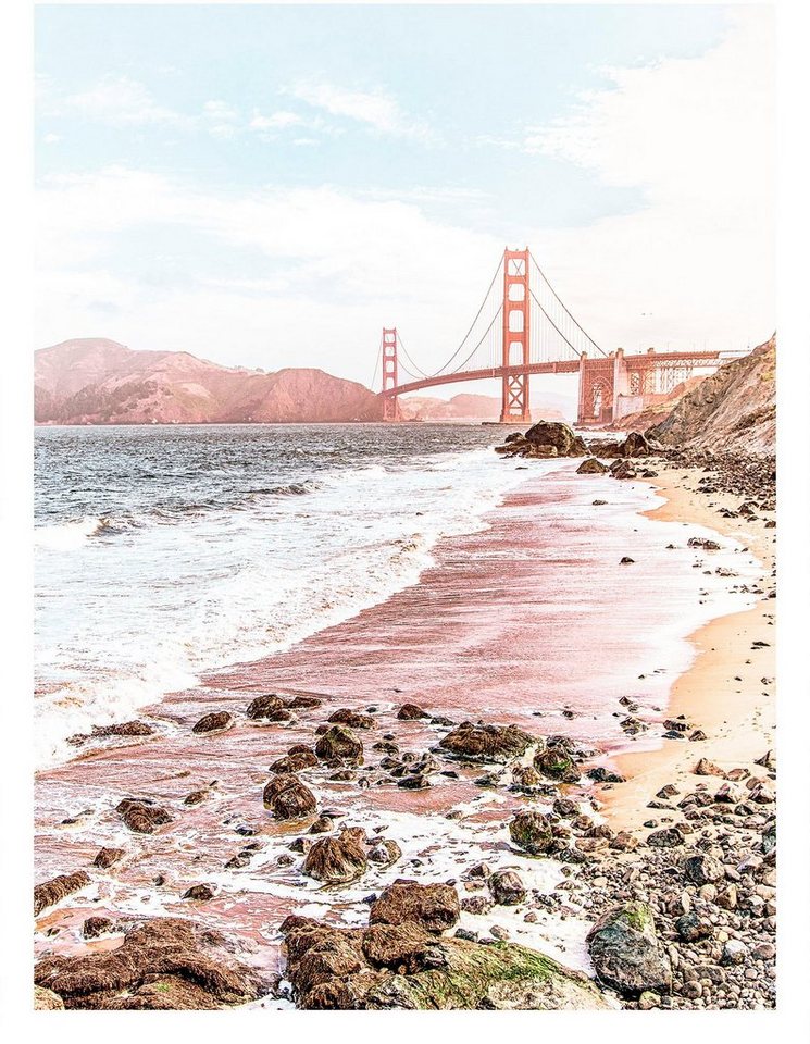 Komar Wandbild Golden Gate, (1 St), Kinderzimmer, Schlafzimmer, Wohnzimmer