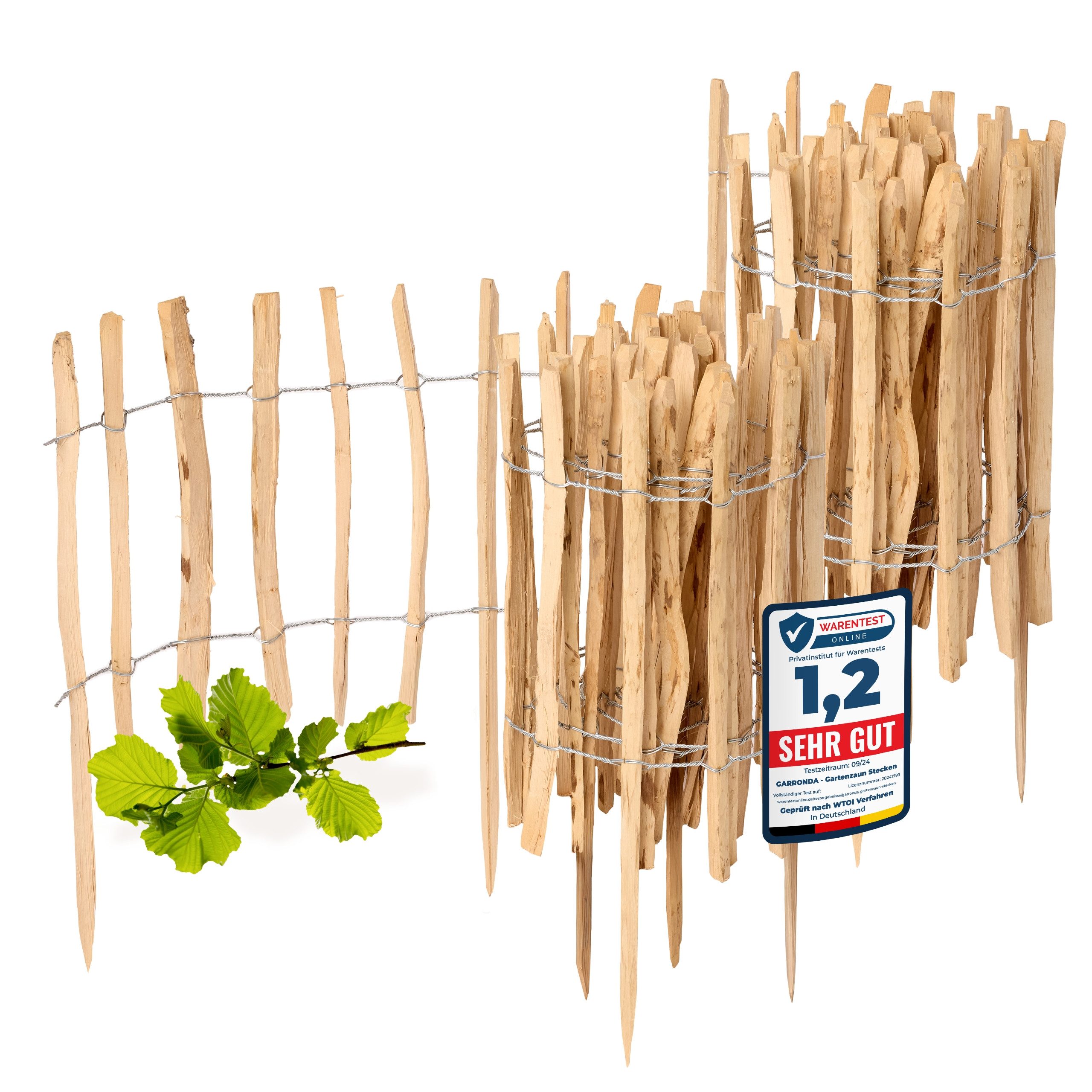 Garronda Zaun Staketenzaun 2 St 60cm günstig online kaufen