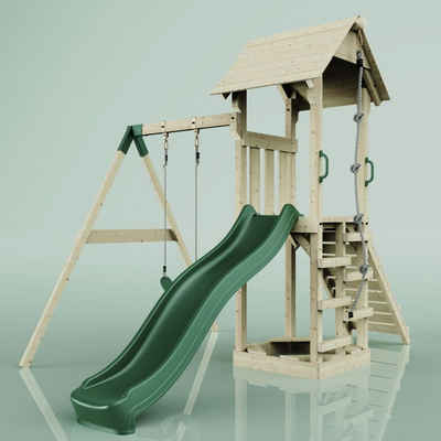 PolarPlay Spielturm Göteborg, Smaragdgrün - Kinderschaukel Kinderschaukel
