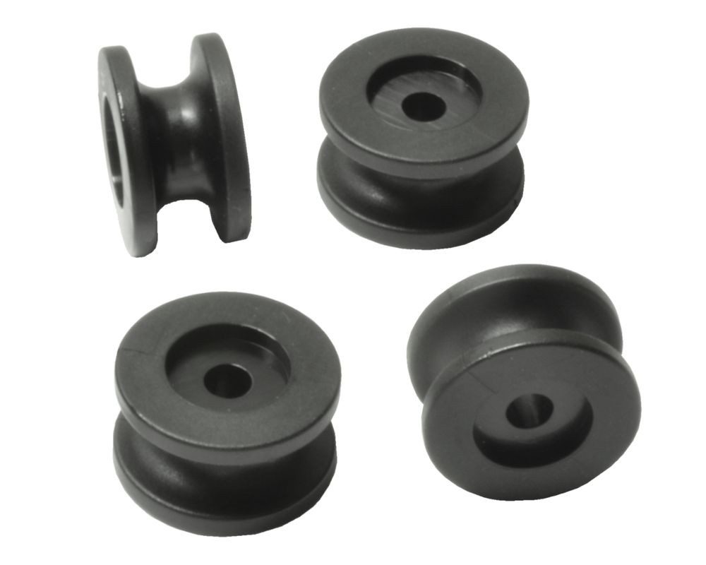 Miederhoff Anhänger Rundknopf - Set 100 Stück - 6-8 mm - Expanderseil - Planenknopf
