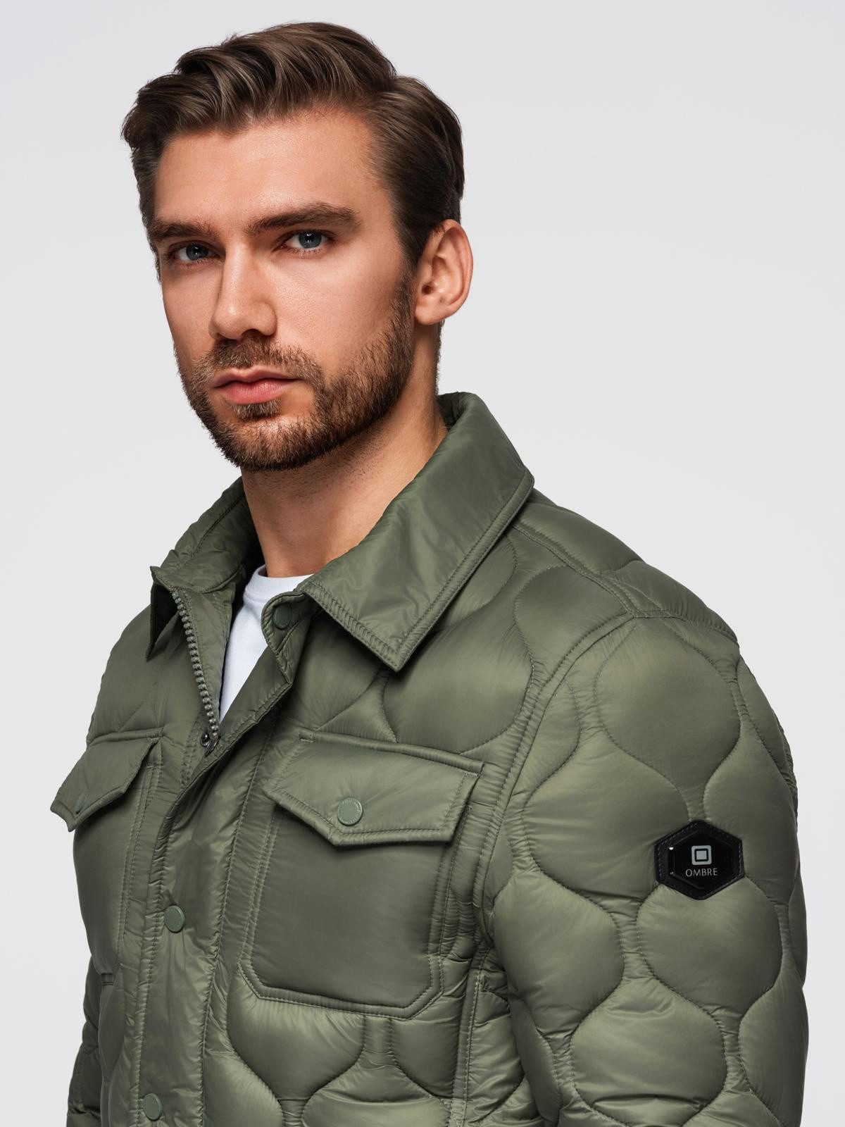 OMBRE Steppjacke Steppjacke für Herren im Hemdstil günstig online kaufen
