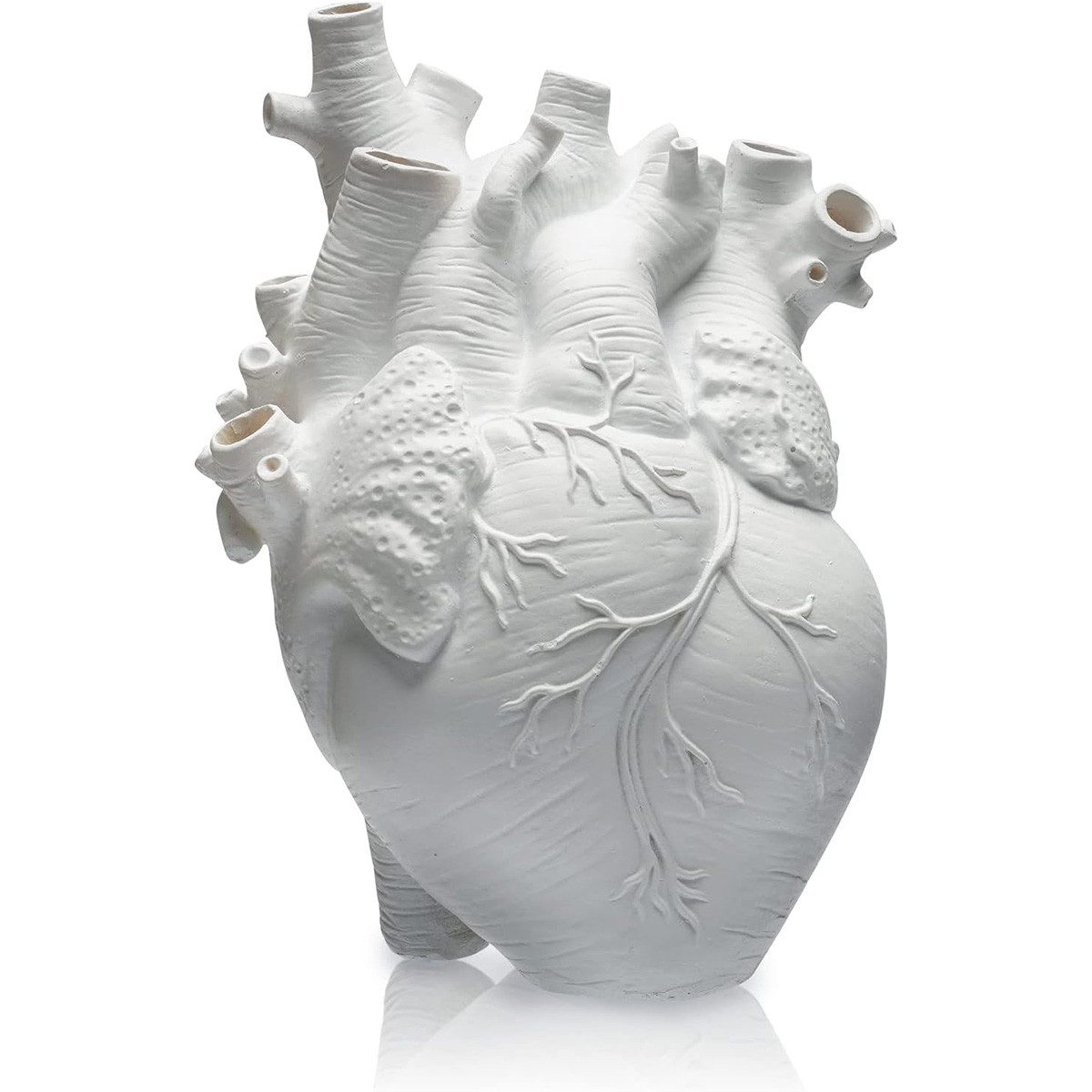 Novzep Dekovase Herzförmige Pflanzvase aus Harz, kleine weiße Blumentopf-De günstig online kaufen