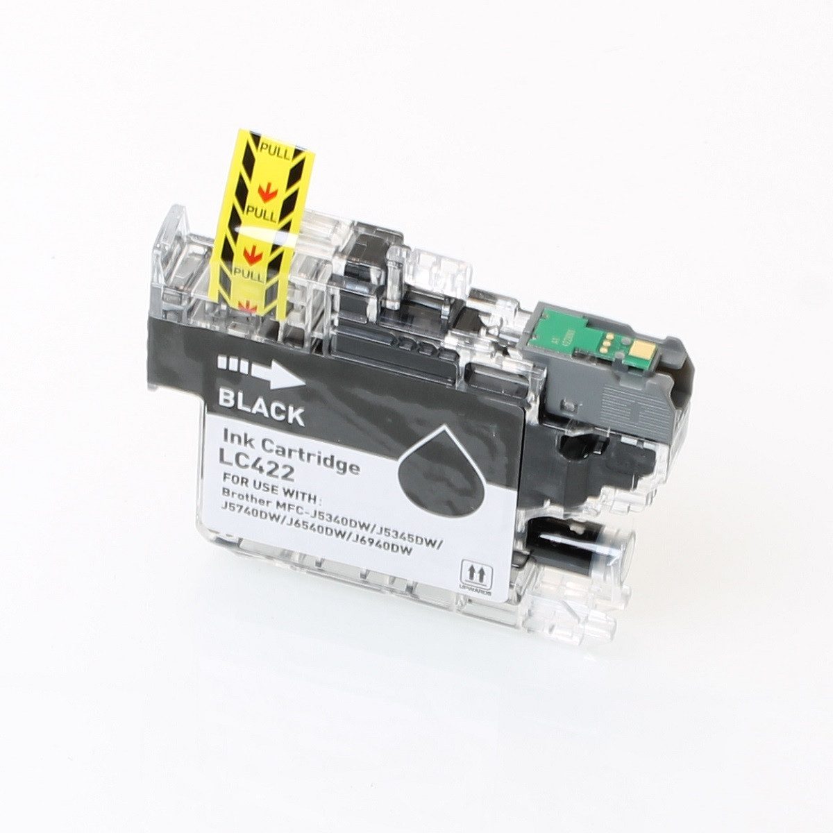 ABC Tintenpatrone (kompatibel für Brother LC422BK Schwarz MFC-J5340DW MFC-J5345DW, ABC)