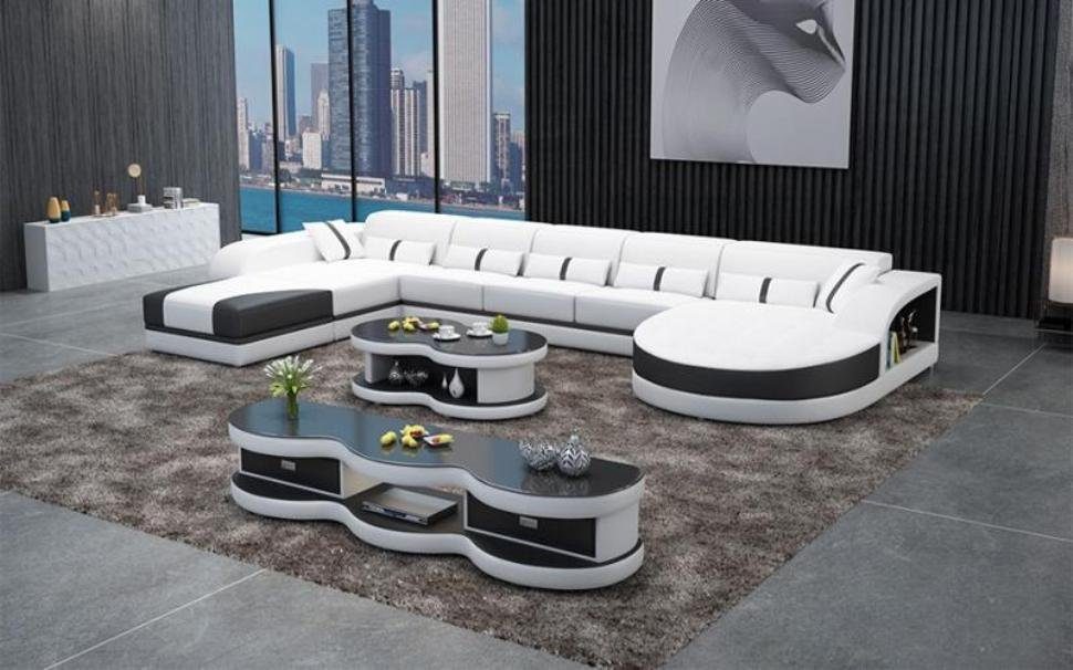 JVmoebel Ecksofa, Wohnlandschaft Design Polster Textil Klasse Couch Sofas Luxus Form U