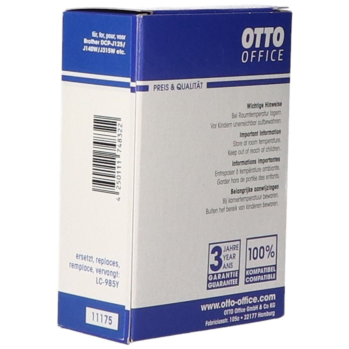 Office (1-tlg., »LC985Y«, Brother Otto Tintenpatrone Office ersetzt gelb)