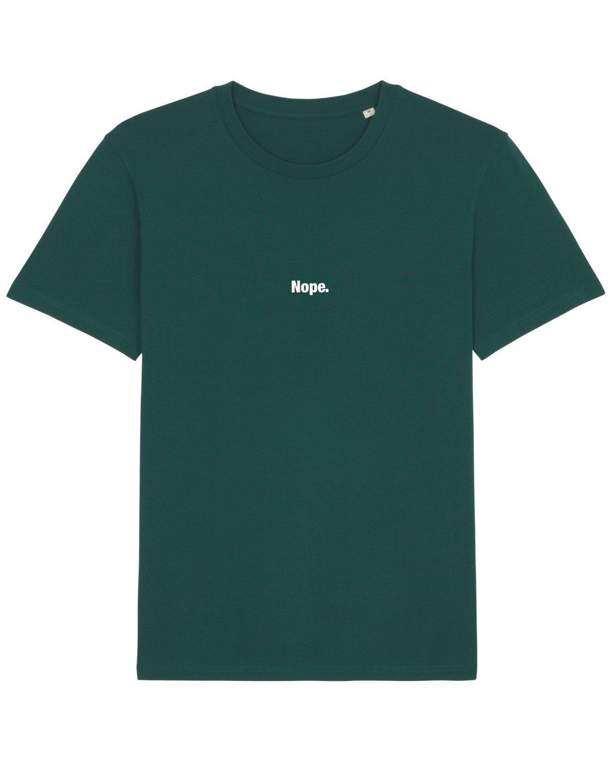 (1-tlg) Print-Shirt glazed grün Apparel Nope wat?