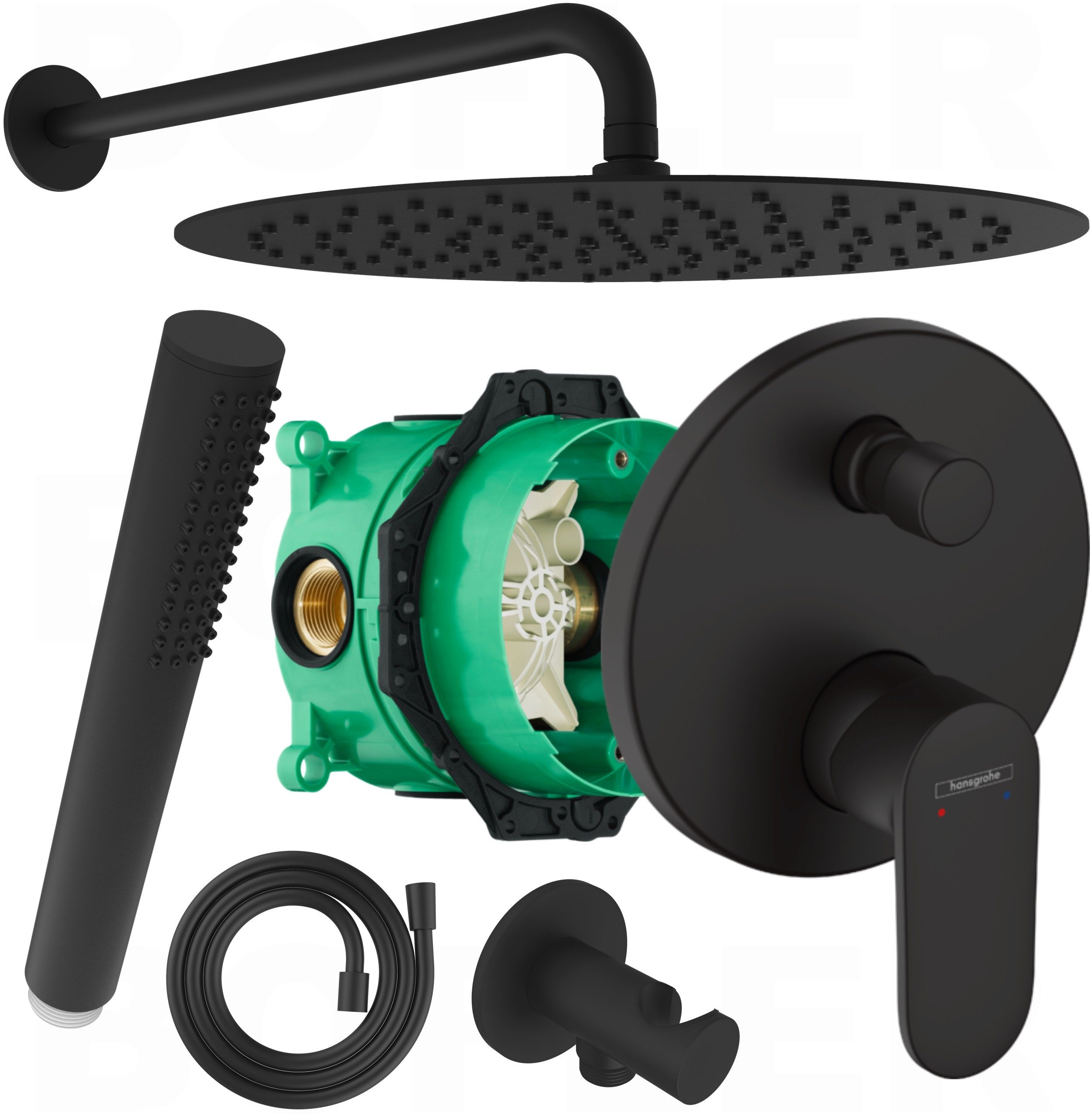 hansgrohe Duscharmatur Vernis Blend Duschset (Duschsystem, inkl. BOFLER Bra günstig online kaufen