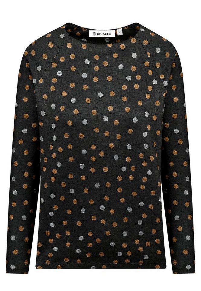 BICALLA T-Shirt Shirt Dots - 20/black (1-tlg), Langarm-Shirt von BICALLA
