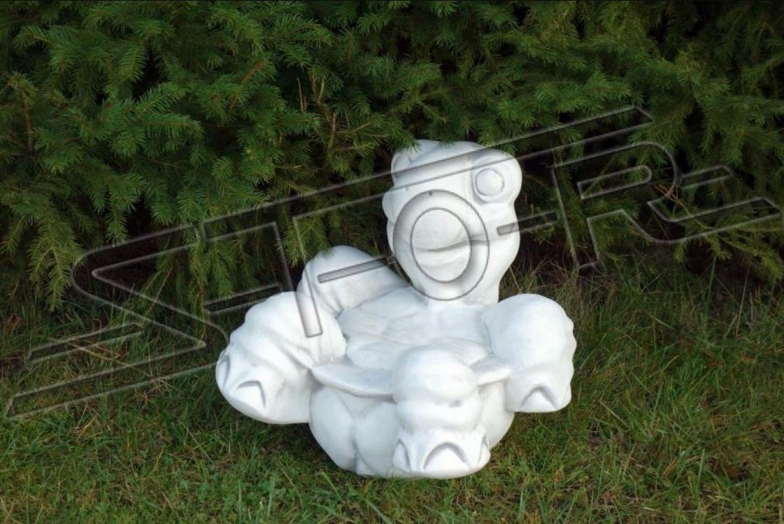 Skulptur Schildkröte JVmoebel Terrasse Figuren Garten Dekoration Figur Stein Statue