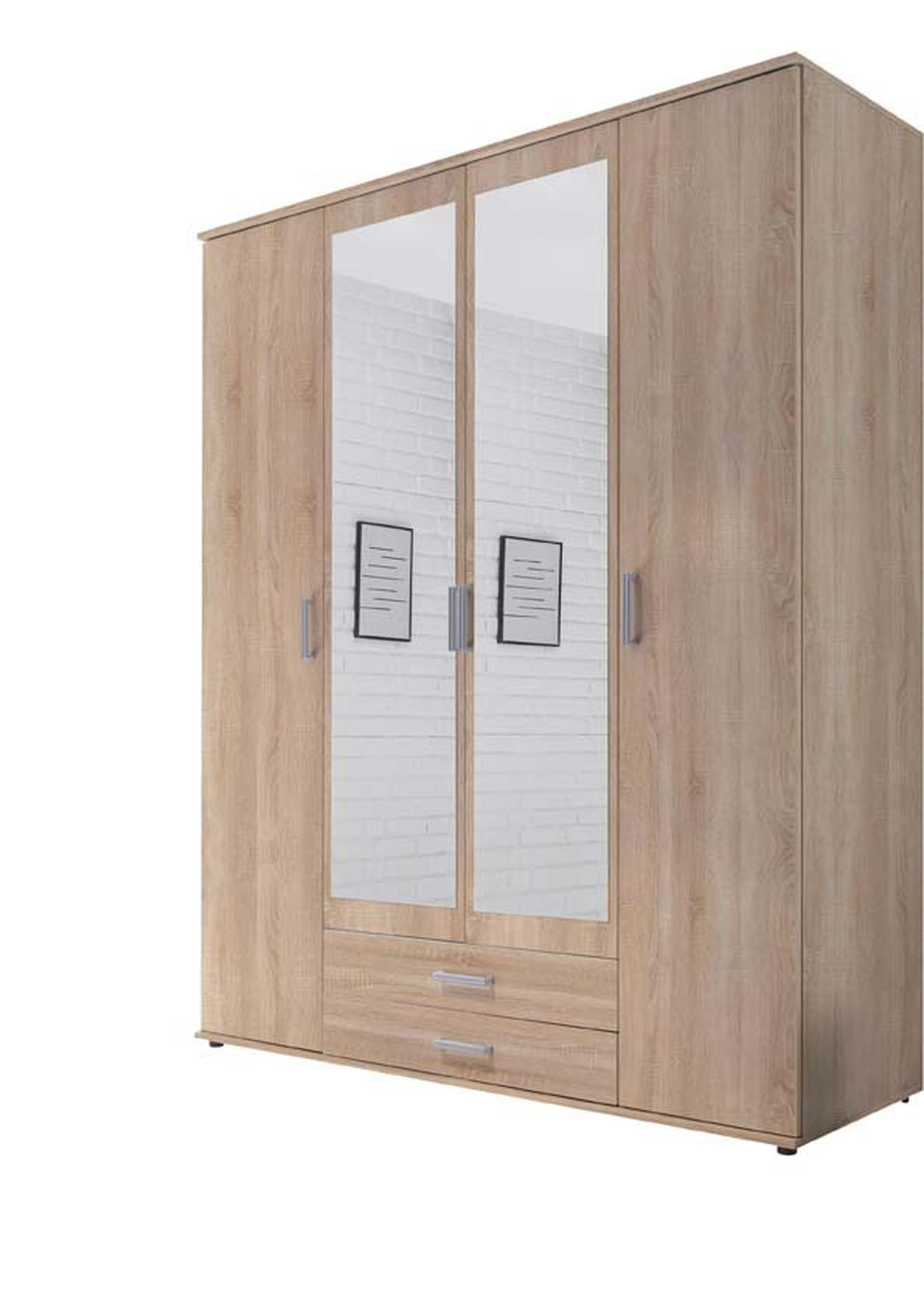 Pol-Power Kleiderschrank 159 x 196 x 54 cm (B/H/T)