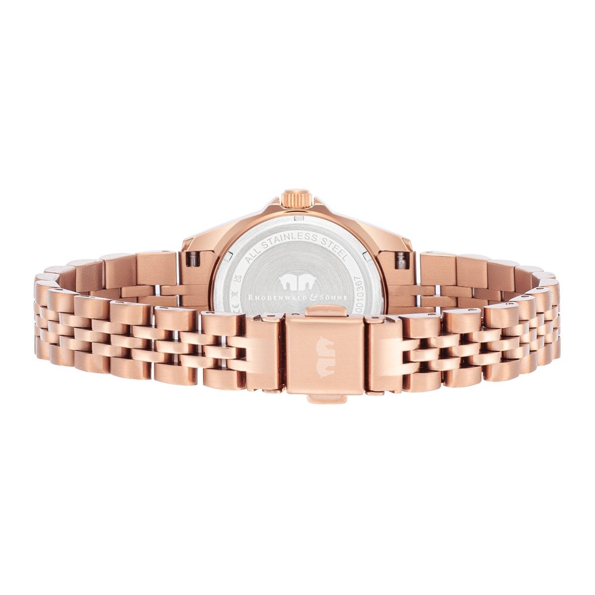 Rhodenwald & Söhne Quarzuhr Cassina roségold, mit Edelstahl-Armband – Bild 4 von 5