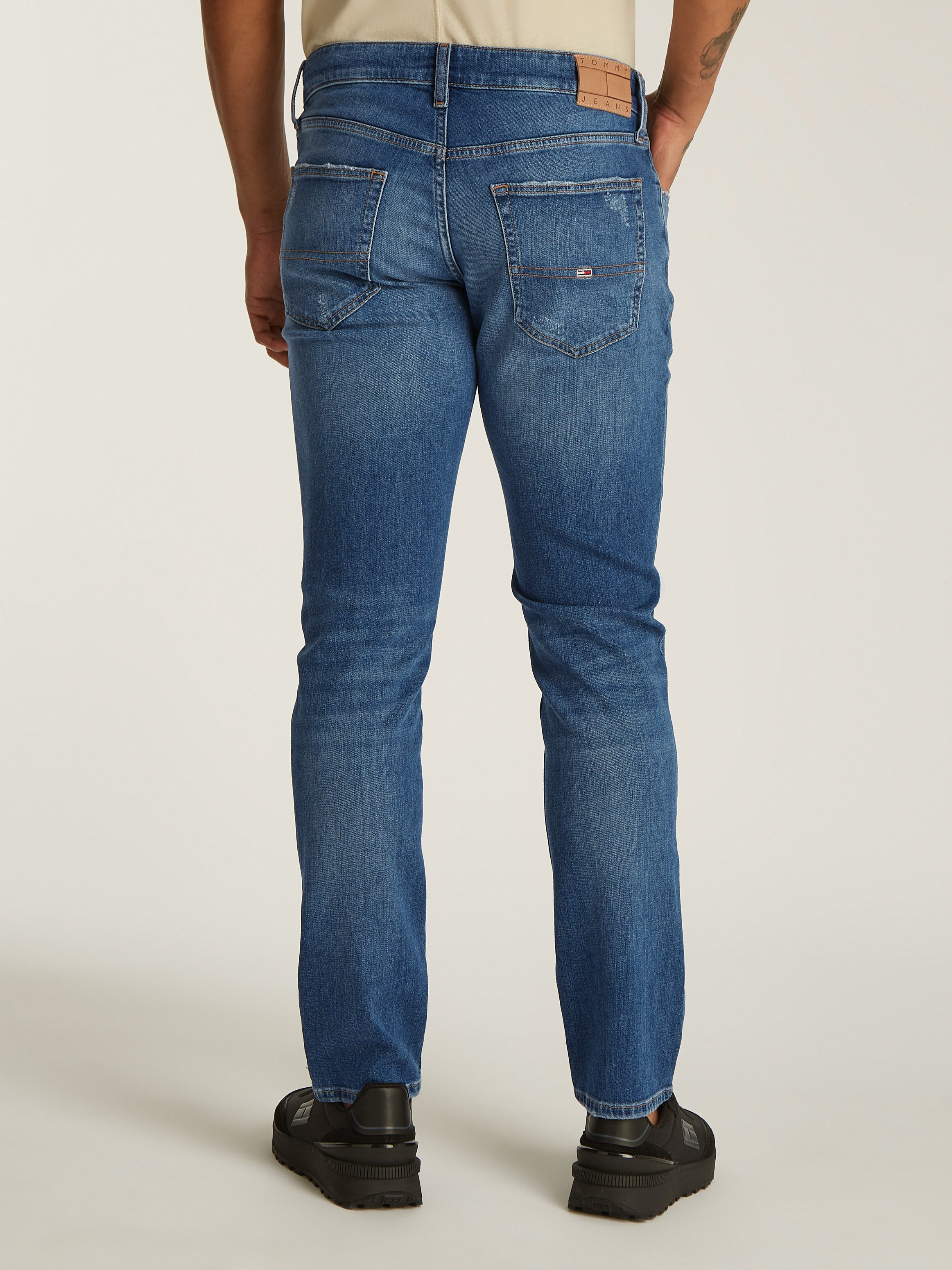 Tommy Jeans Slim-fit-Jeans Scanton Slim Denim mit Logostickereien günstig online kaufen