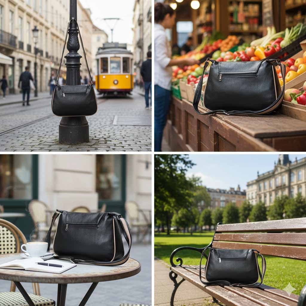 ITALYSHOP24 Schultertasche Damen Tasche Vintage Shopper Umhängetasche Cross günstig online kaufen