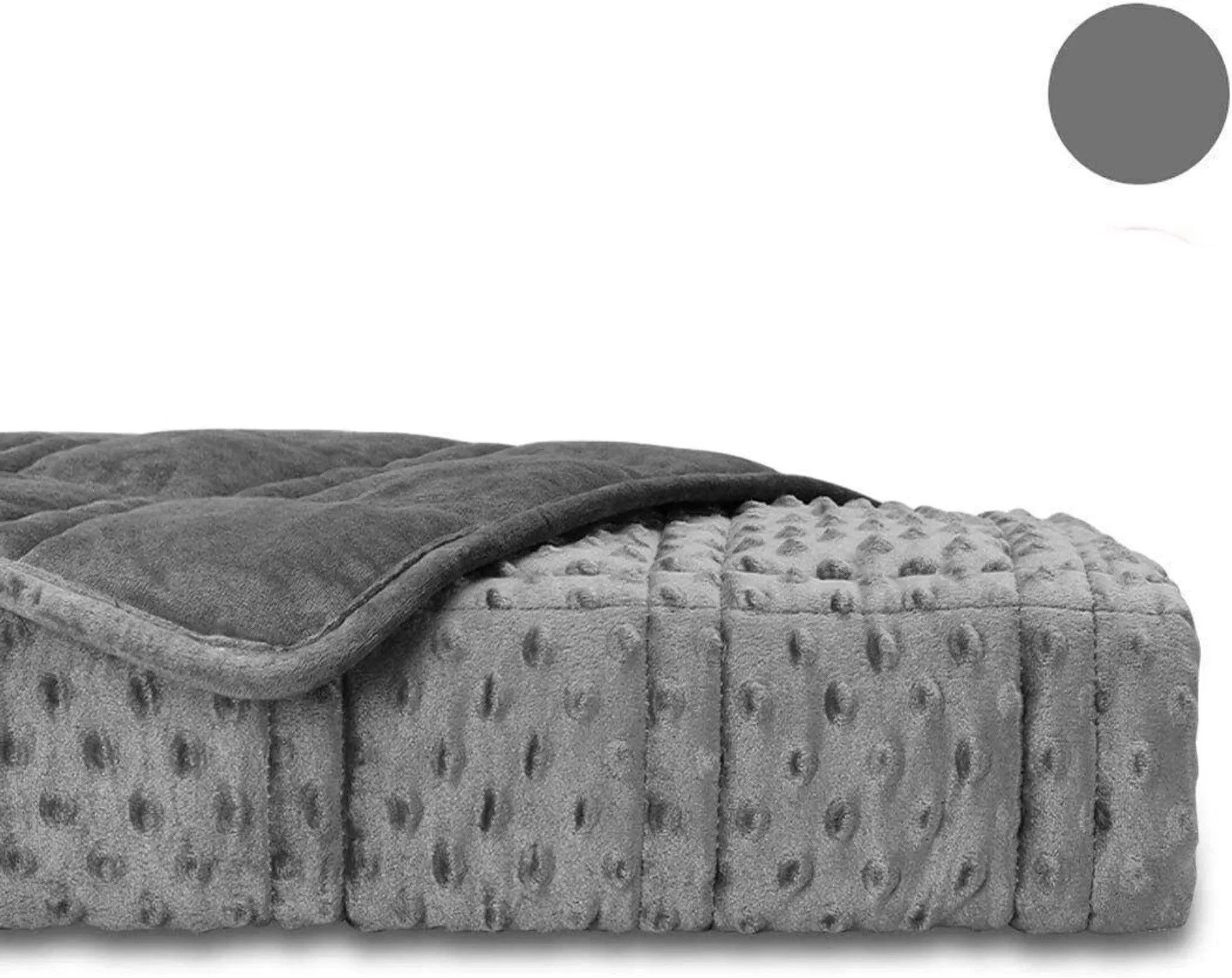 Purpurra Gewichtsdecke Relief 7kg 152cm x200cm für Erwachsene, Grau, 152cm günstig online kaufen