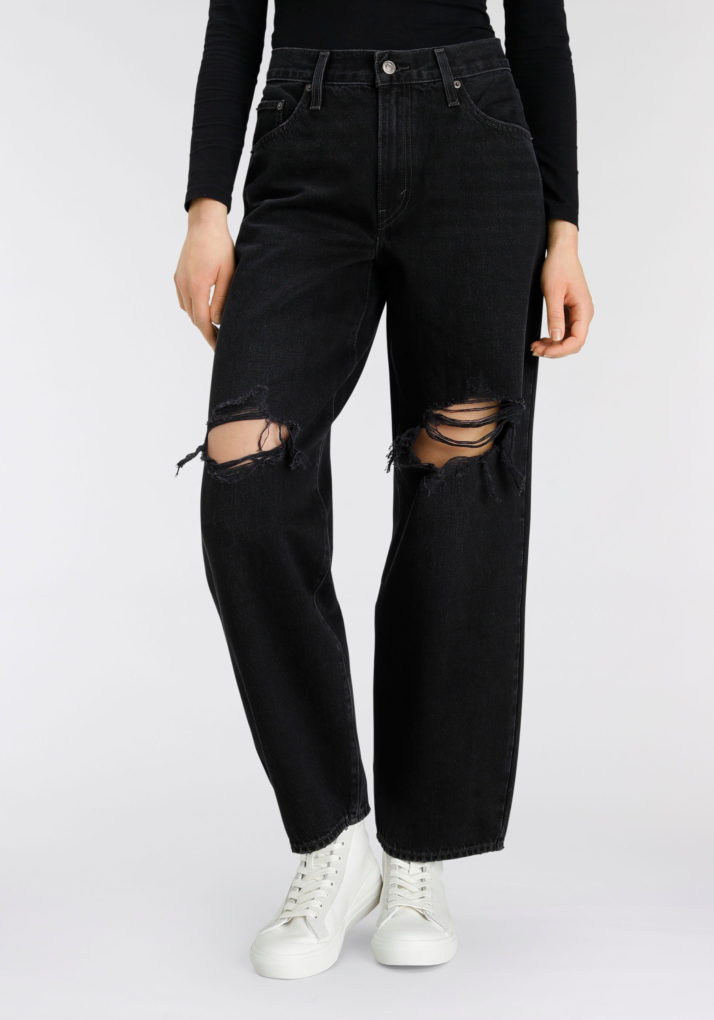 Schwarze Jeans Mit Lochern