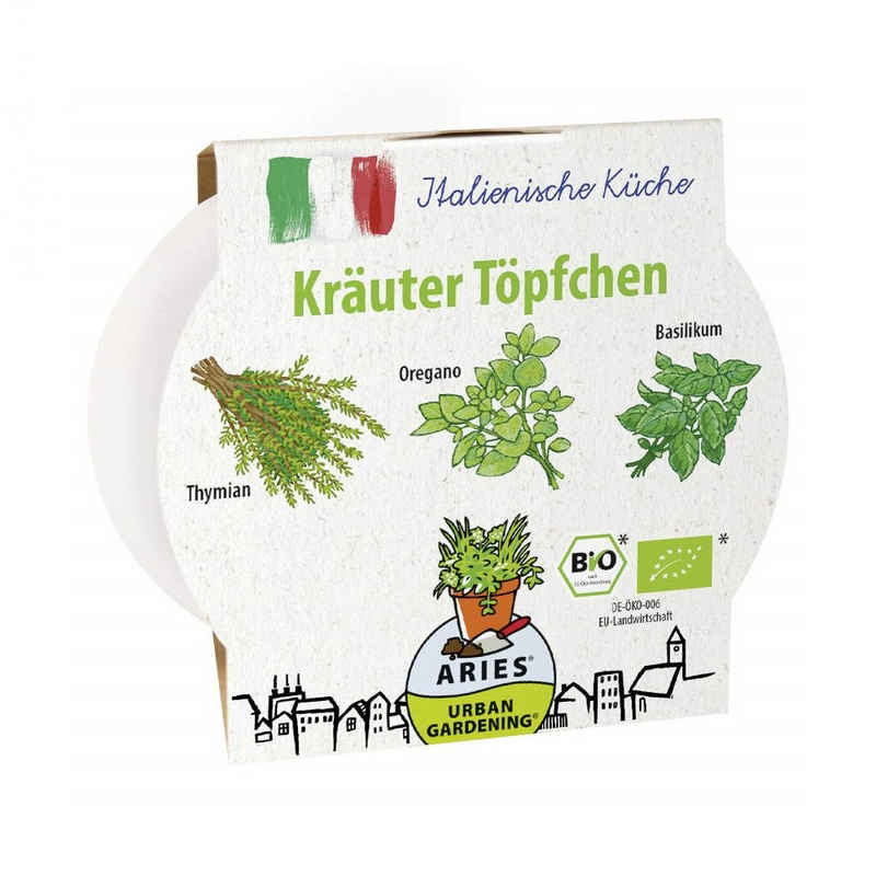 Aries Kräutertopf Kräutertöpfchen "italienische Küche"