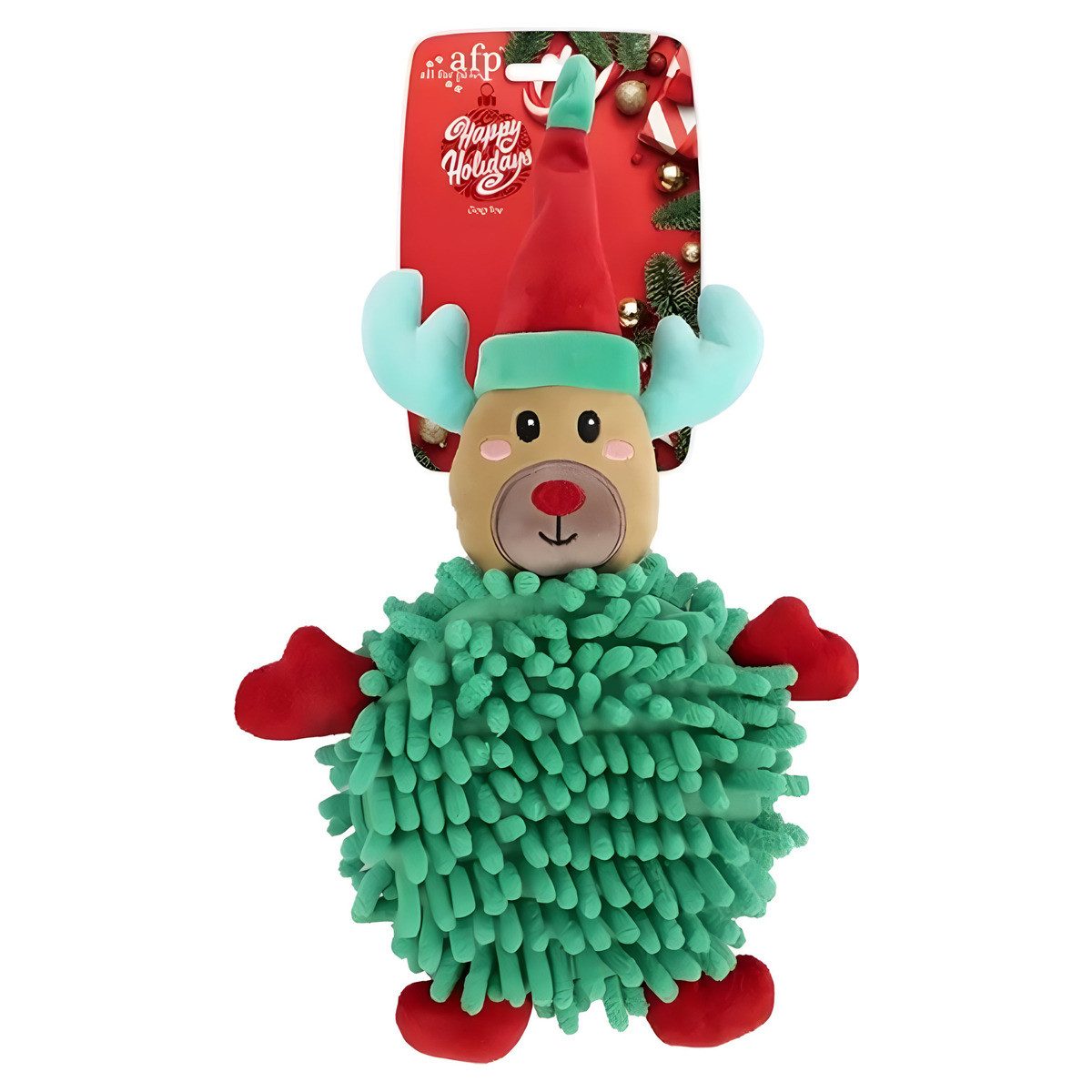 all for paws Tierkuscheltier Hundespielzeug Happy Holidays Big Belly Rentier