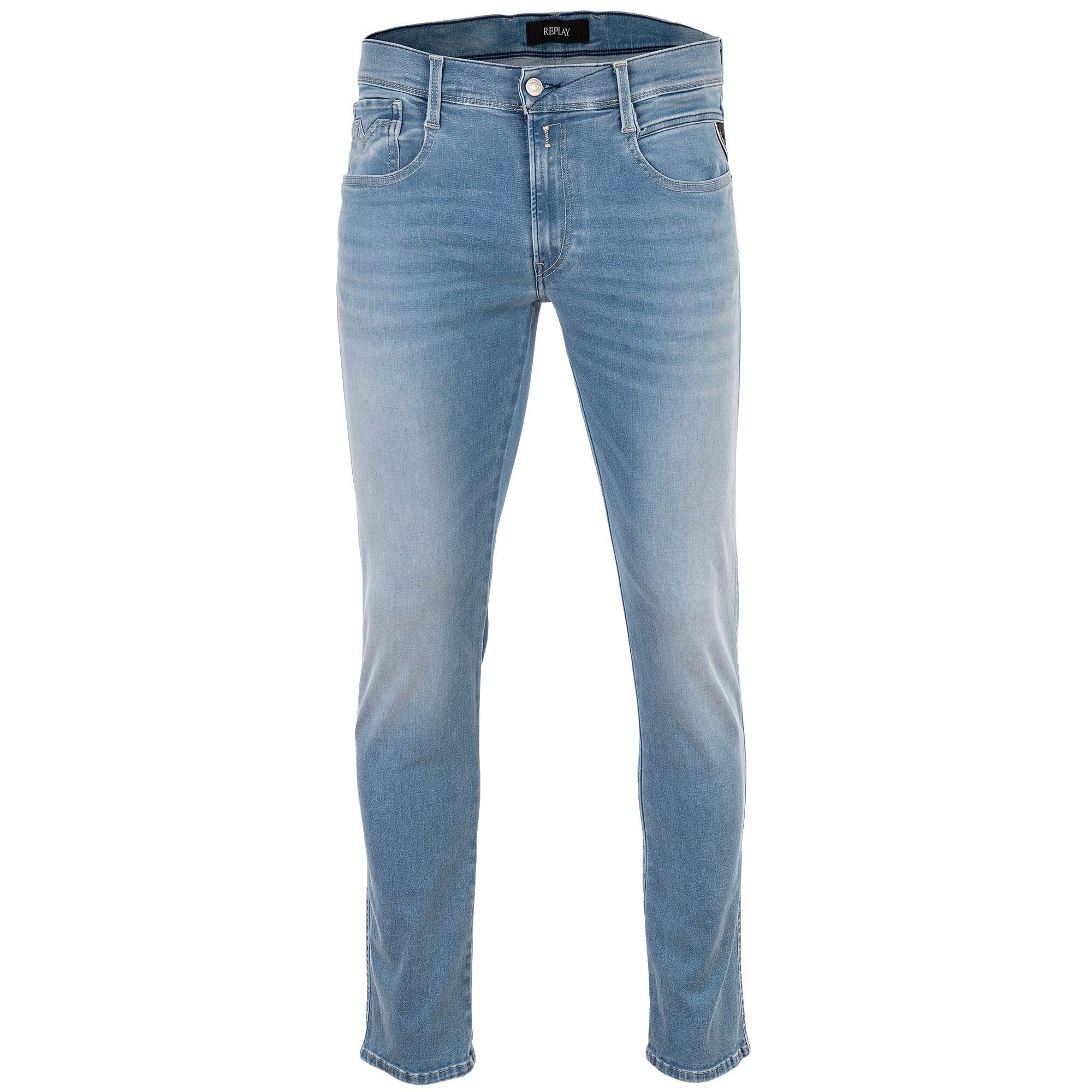 Replay RegularfitJeans Herren Jeans Hyperflex ANBASS, Stretch Denim