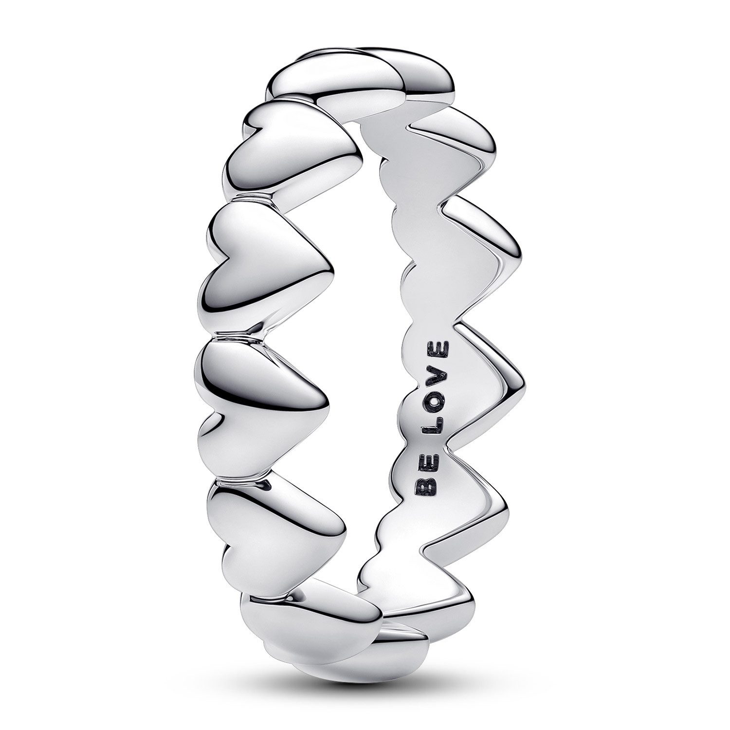 Pandora Silberring DamenReihe aus Herzen Silber