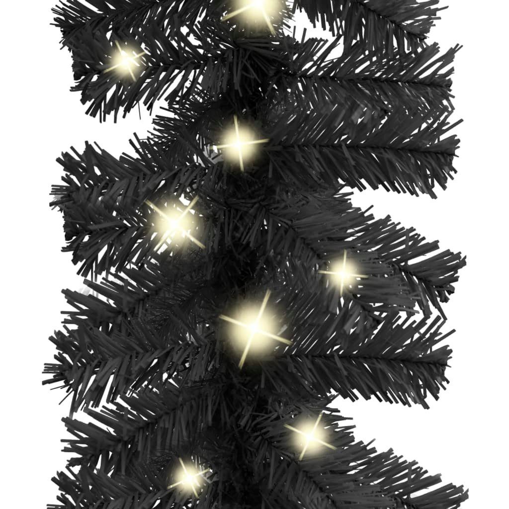 vidaXL Christbaumschmuck Weihnachtsgirlande LED m mit (1-tlg) 10 Schwarz