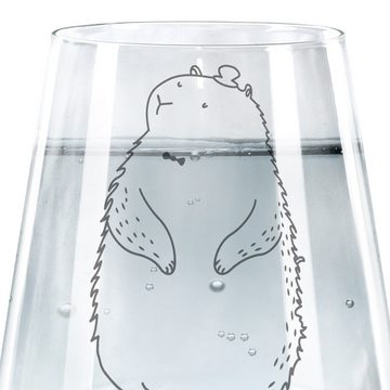 Mr. & Mrs. Panda Glas Murmeltier - Transparent - Geschenk, Respekt, Wasserglas, Trinkglas, Premium Glas, Elegantes Design