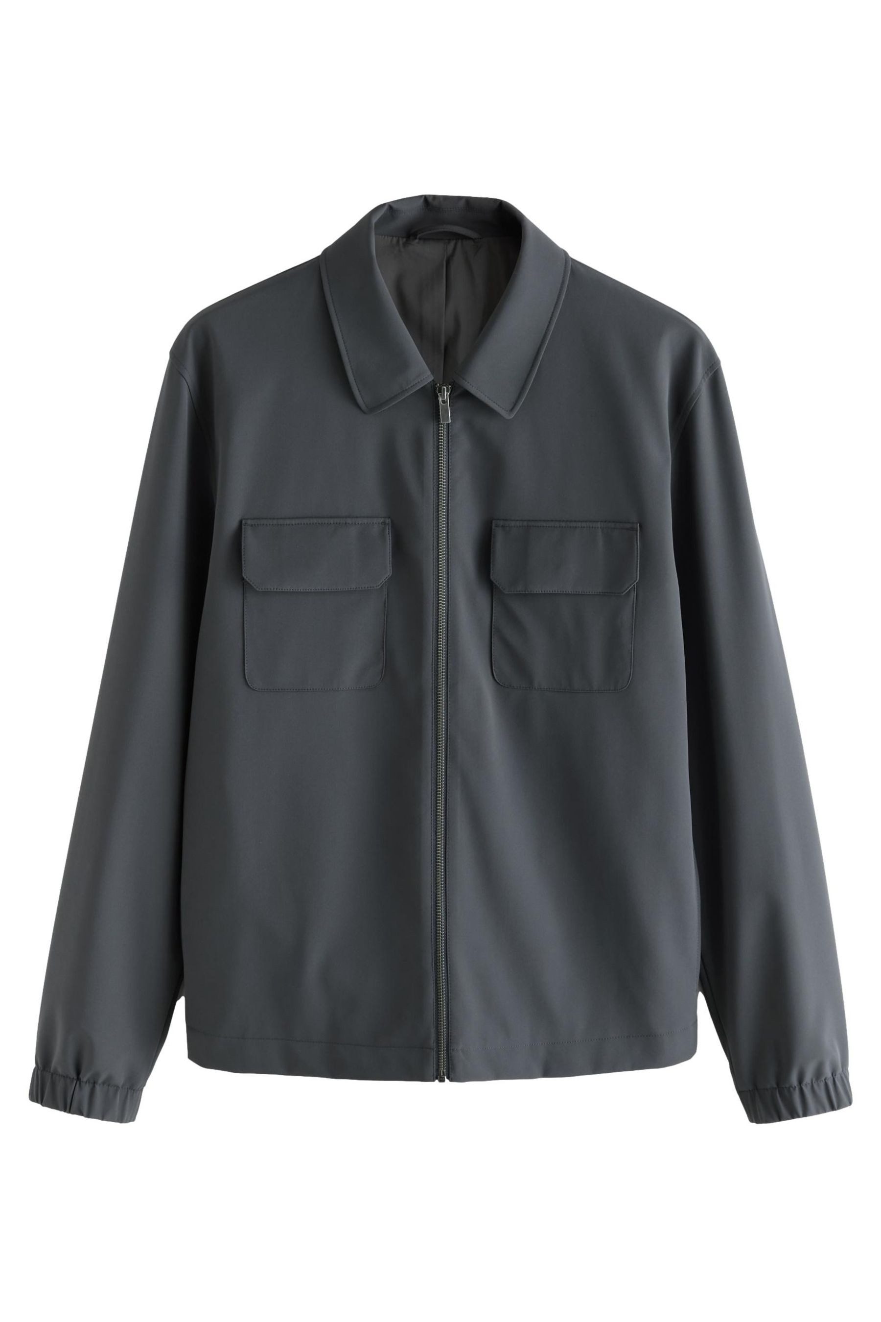 Hemdjacke Elegante Hemdjacke mit Reißverschluss