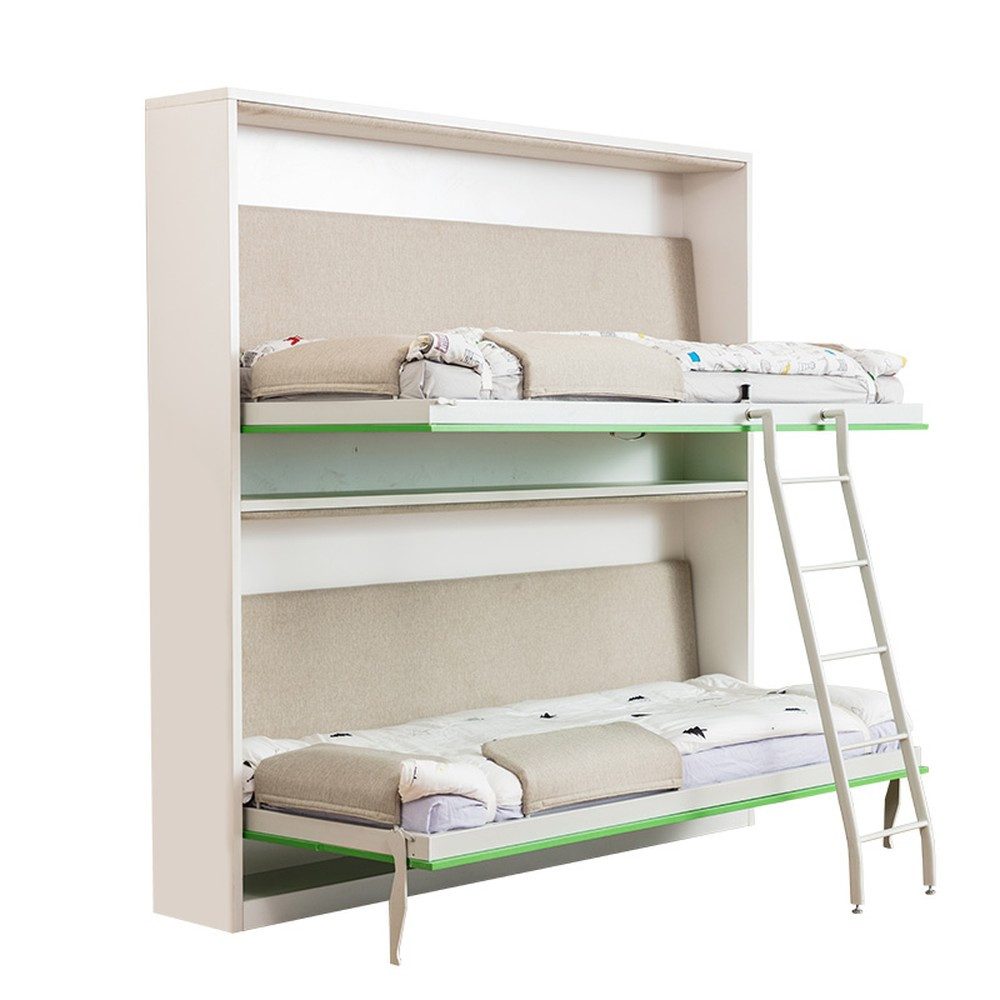 JVmoebel Schrankbett Platzsparendes Doppelbett Schrankbett Etagenbett für kleine Räume Made in Europa