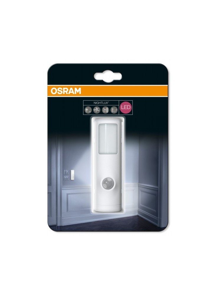 Osram LED Wandleuchte Osram LED mit wechselbar, Nightlux LED Bewegungssensor Kaltweiß, Kaltweiß Torch Nachtlichter