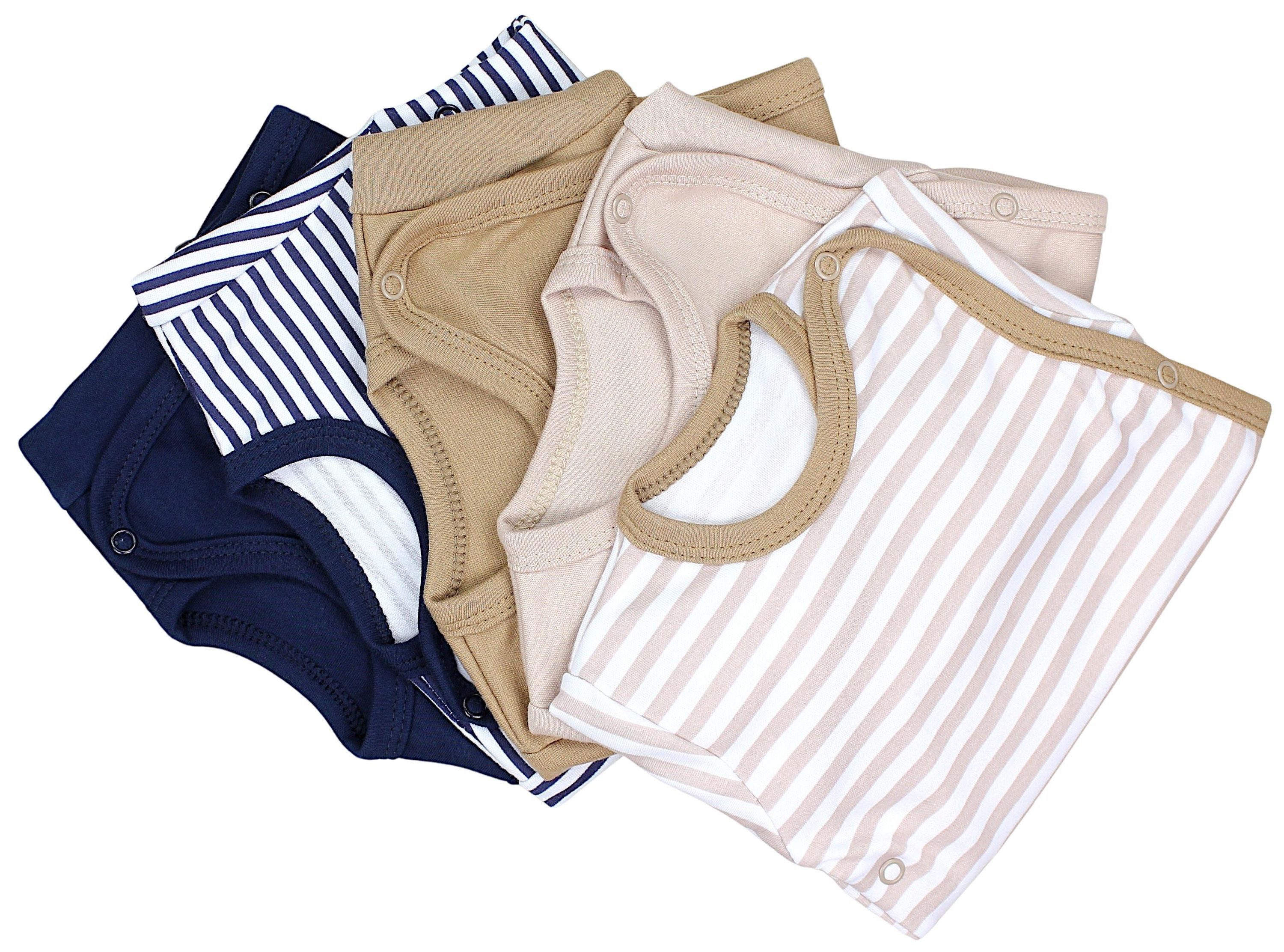 TupTam Langarmwickelbody TupTam Baby Langarm Wickelbody Mädchen Body Jungen im 5er Set