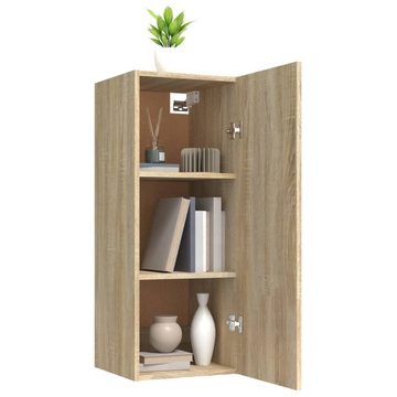 furnicato Wandregal Hängeschrank Sonoma-Eiche 34,5x34x90 cm Holzwerkstoff