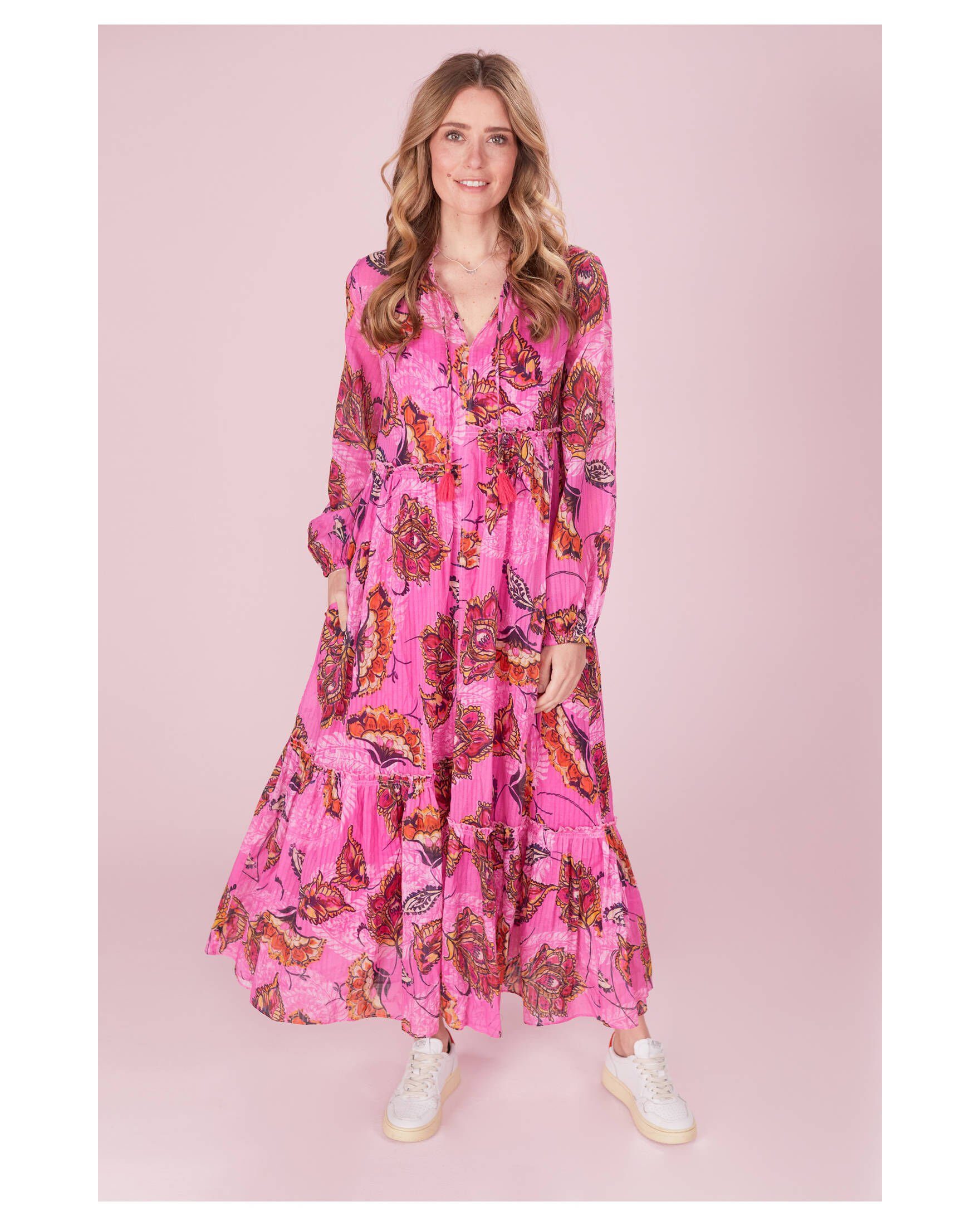 Blusenkleid ETJEL pink (1-tlg) Kleid (71) Lieblingsstück Damen
