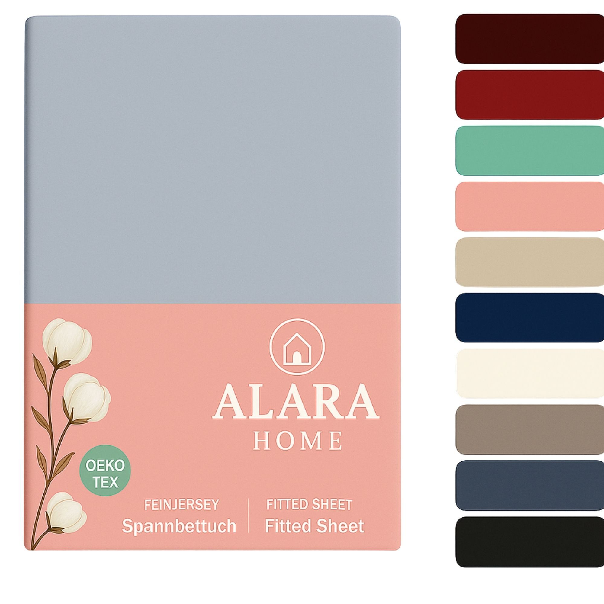 ALARA HOME Spannbettlaken 180x200 Baumwolle 100% günstig online kaufen