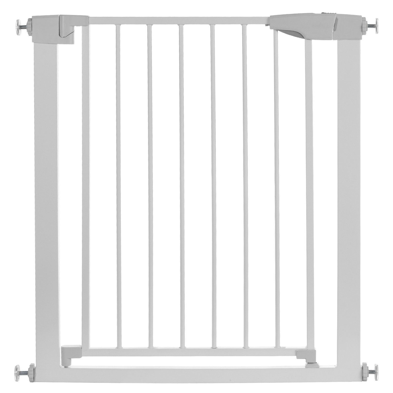 SOFTWEARY Türschutzgitter, 74 - 82 cm verstellbar, Tür-und Treppenschutzgitter aus stabilen Metallröhren