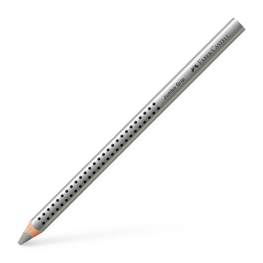 Faber-Castell Buntstift Faber-Castell Colour Grip Jumbo Buntstift Silber – Einzelstift
