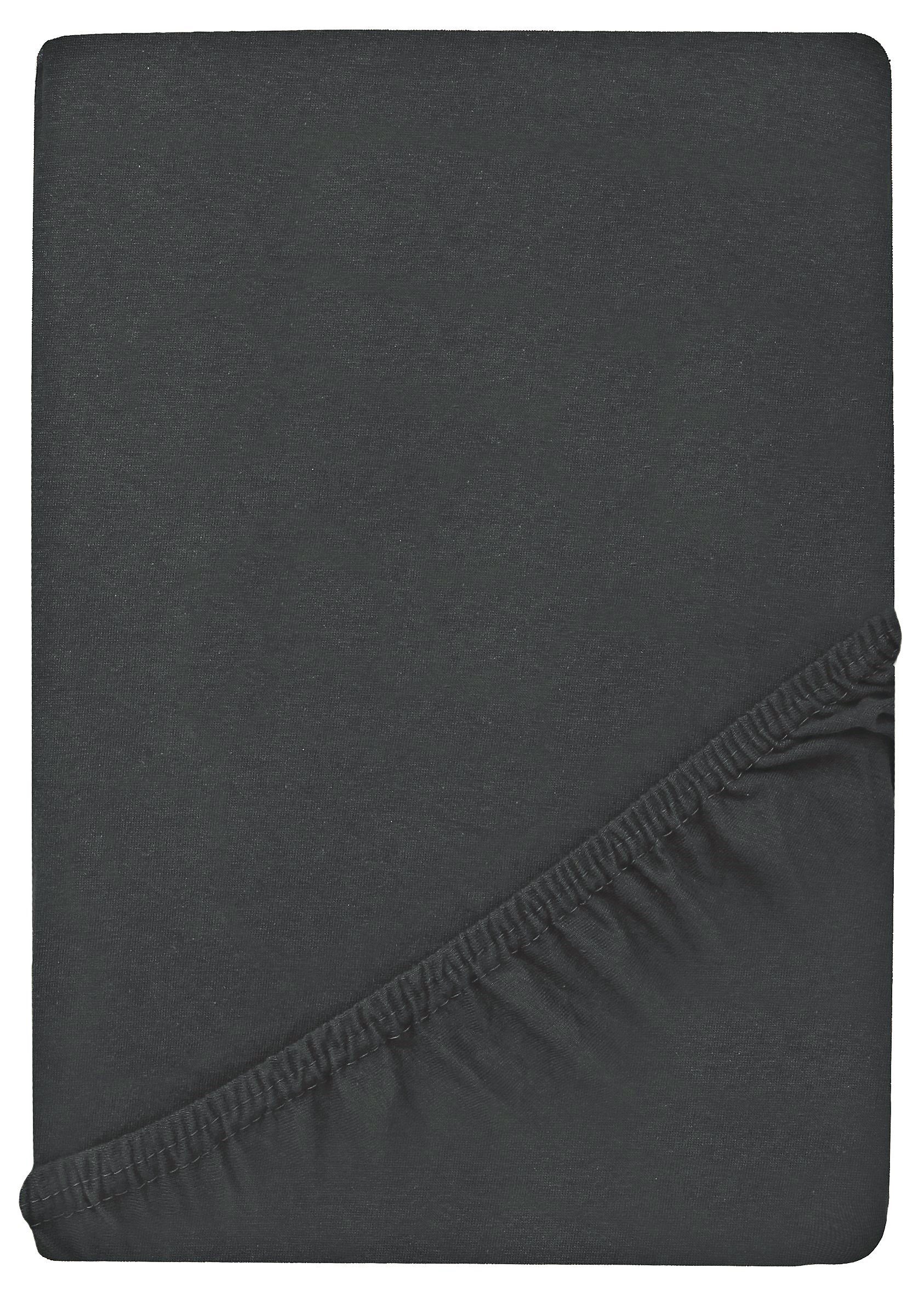 GREEN MARK Textilien Spannbettlaken Jersey Spannbetttuch in vielen Größen und Farben, 100% Baumwolle, Gummizug: rundum, (1 Stück), Jersey Spannbettlaken, Spannbetttuch in vielen Größen und Farben