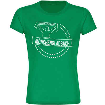 multifanshop T-Shirt Damen Mönchengladbach - Meine Fankurve - Frauen
