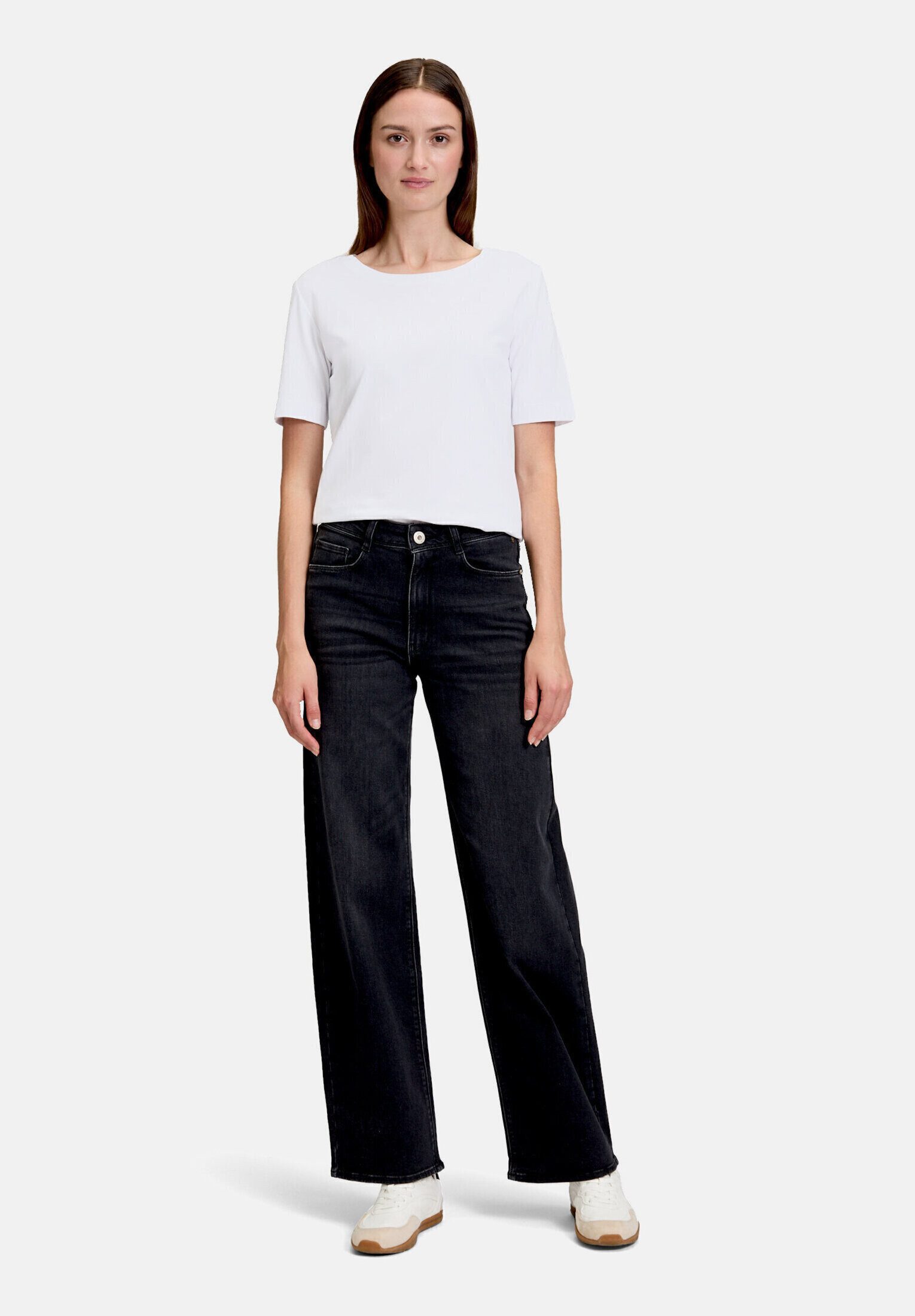 Betty&Co Kurzarmshirt Damen mit Rundhalsausschnitt (1-tlg) Form