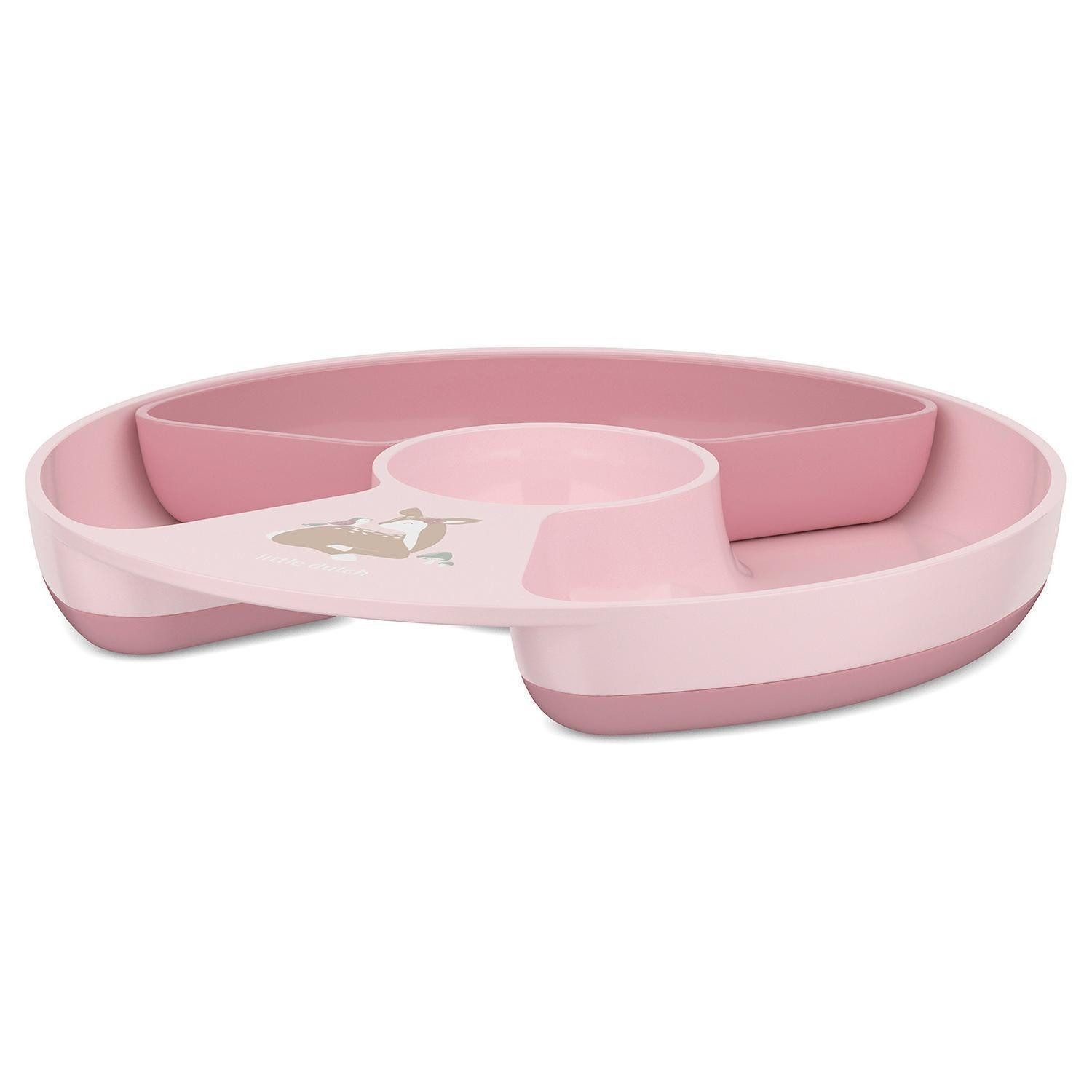 Mepal Teller Kinderteller MIO, Ø 20 cm, Rosa, (1 St), Kunststoff, Rutschfest, mit erhöhtem Rand