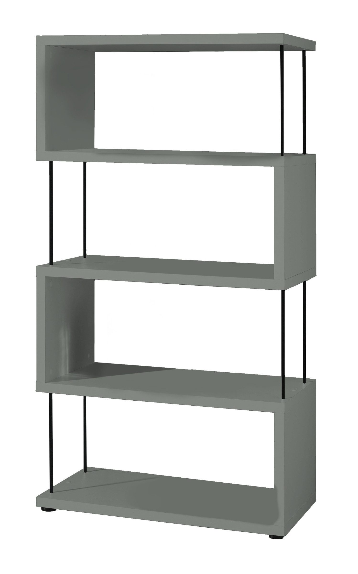 Mäusbacher Regal in pine green matt lack - 66x126x33cm (BxHxT)