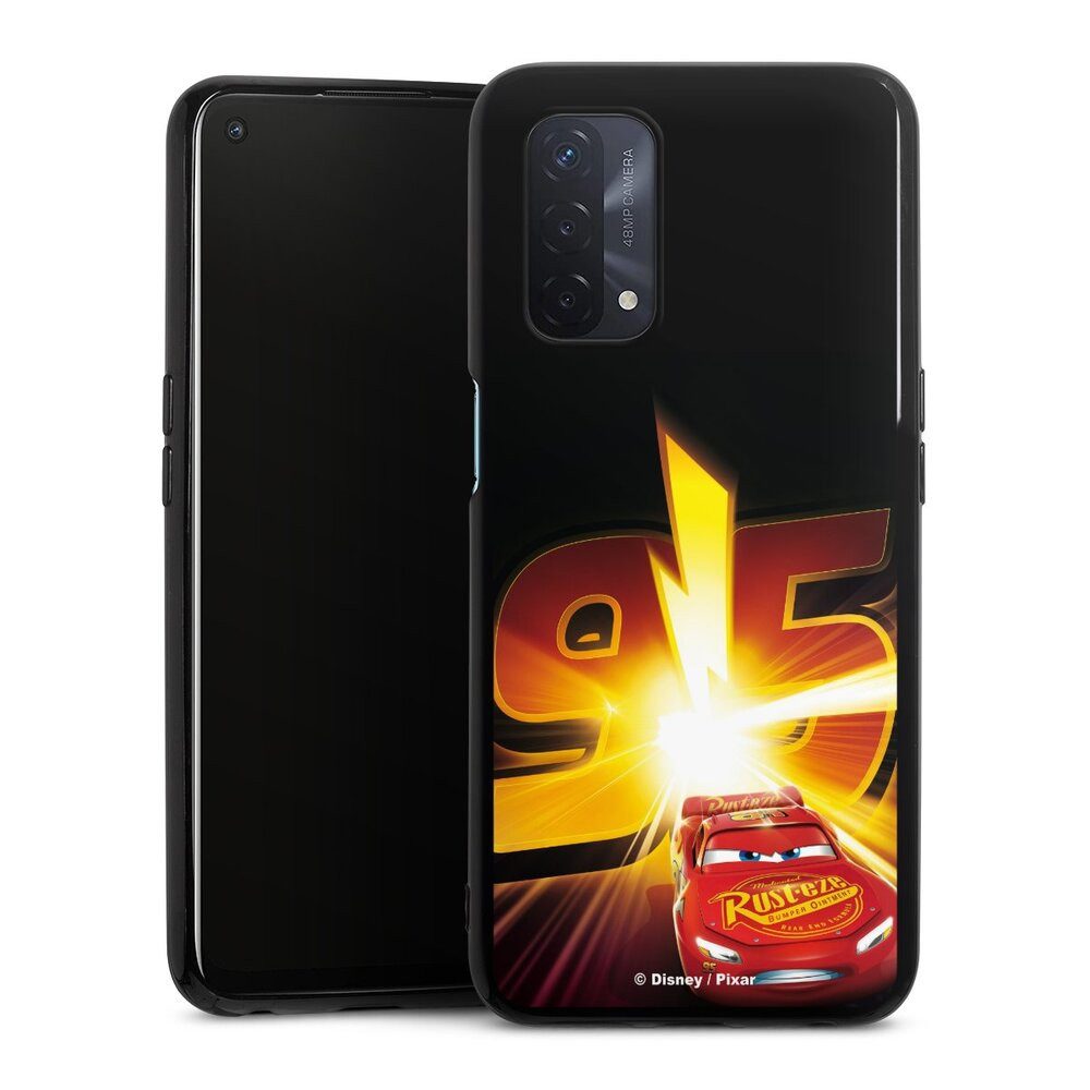 DeinDesign Handyhülle Offizielles Lizenzprodukt Cars Lightning Mcqueen 95 Cars3 Lightning 95, Oppo A54 5G Silikon Hülle Bumper Case Handy Schutzhülle