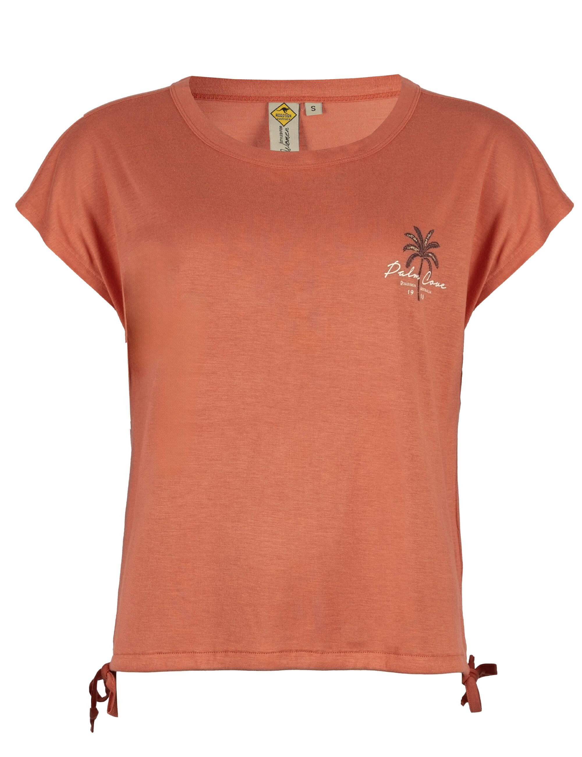 ROADSIGN australia T-Shirt Palm (1, 1-tlg., 1) mit seitlicher Schnürung, weiches Material, modern und komfortabel