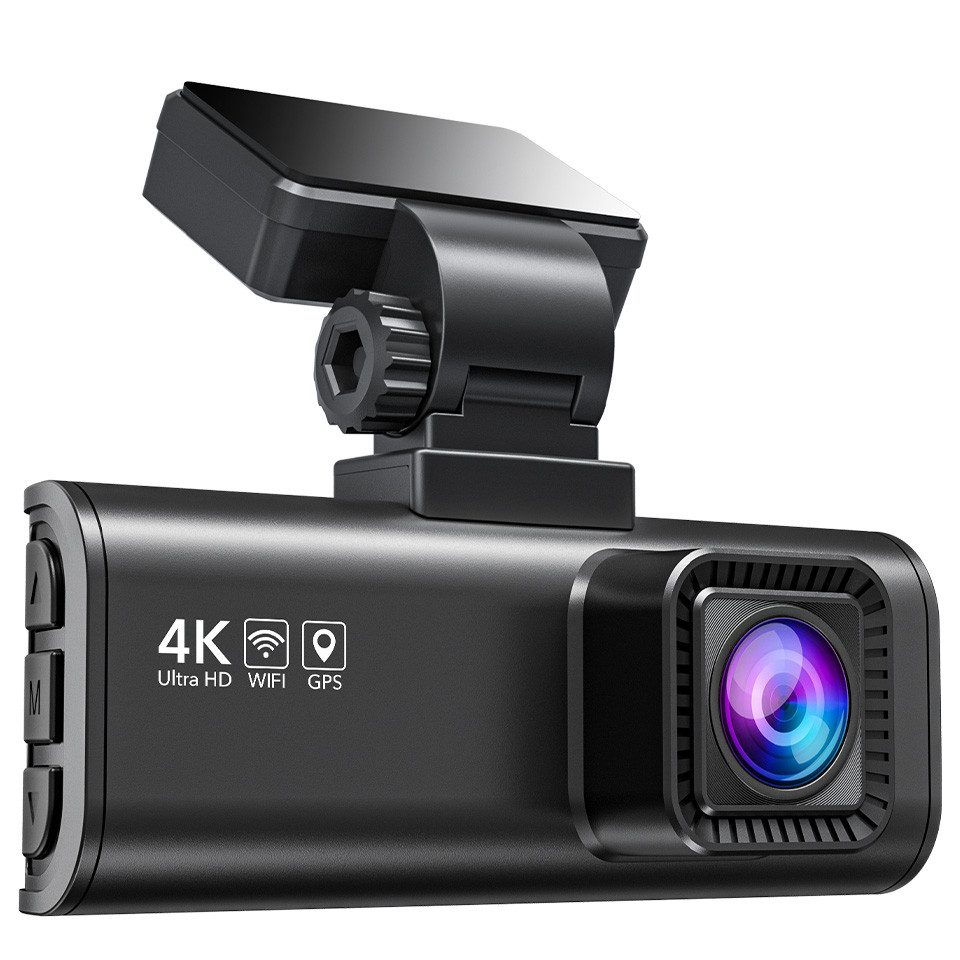 REDTIGER Duale Aufnahme Nachtsicht 170° Weitwinkel Auto Dashcam (Vorne 4K UHD, Hinten 1080p, WLAN (Wi-Fi), GPS,WiFi,24-Stunden-Parkmonitor)