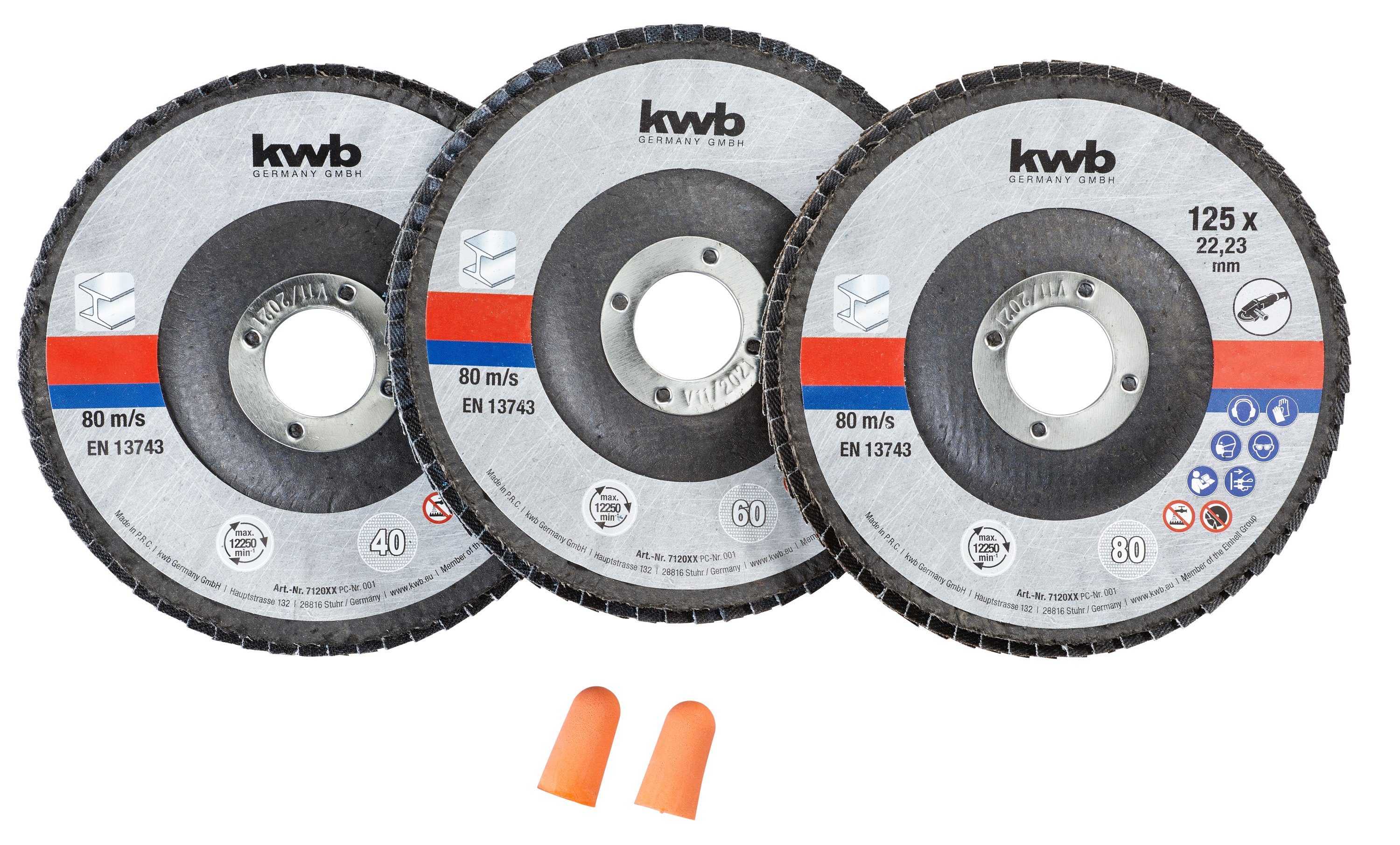 kwb Schleifscheibe, (3 St)