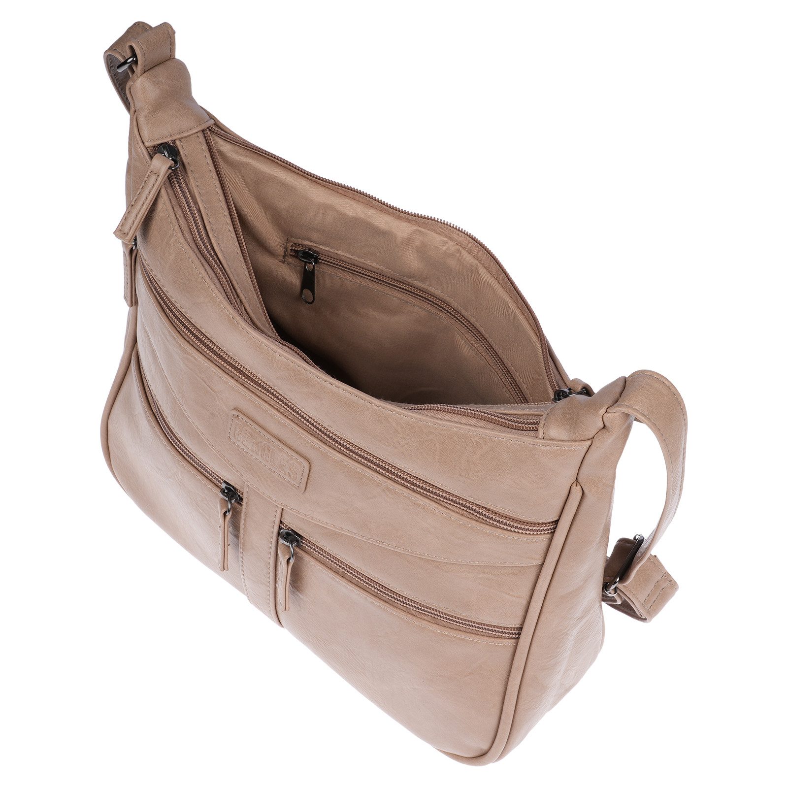 Christian Wippermann Umhängetasche Damen Tasche Schultertasche Umhängetasche Crossover (einzeln), Bag Leder Optik Handtasche