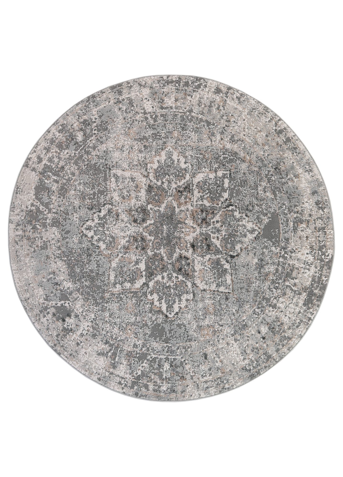 Tapiso Teppich VALLEY, rund, Höhe: 9 mm, Wohnzimmer, Schlafzimmer, Vintage günstig online kaufen