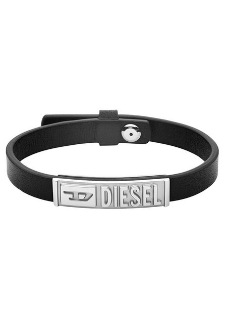 Diesel Armband »LEATHER/STEEL, DX1226040«