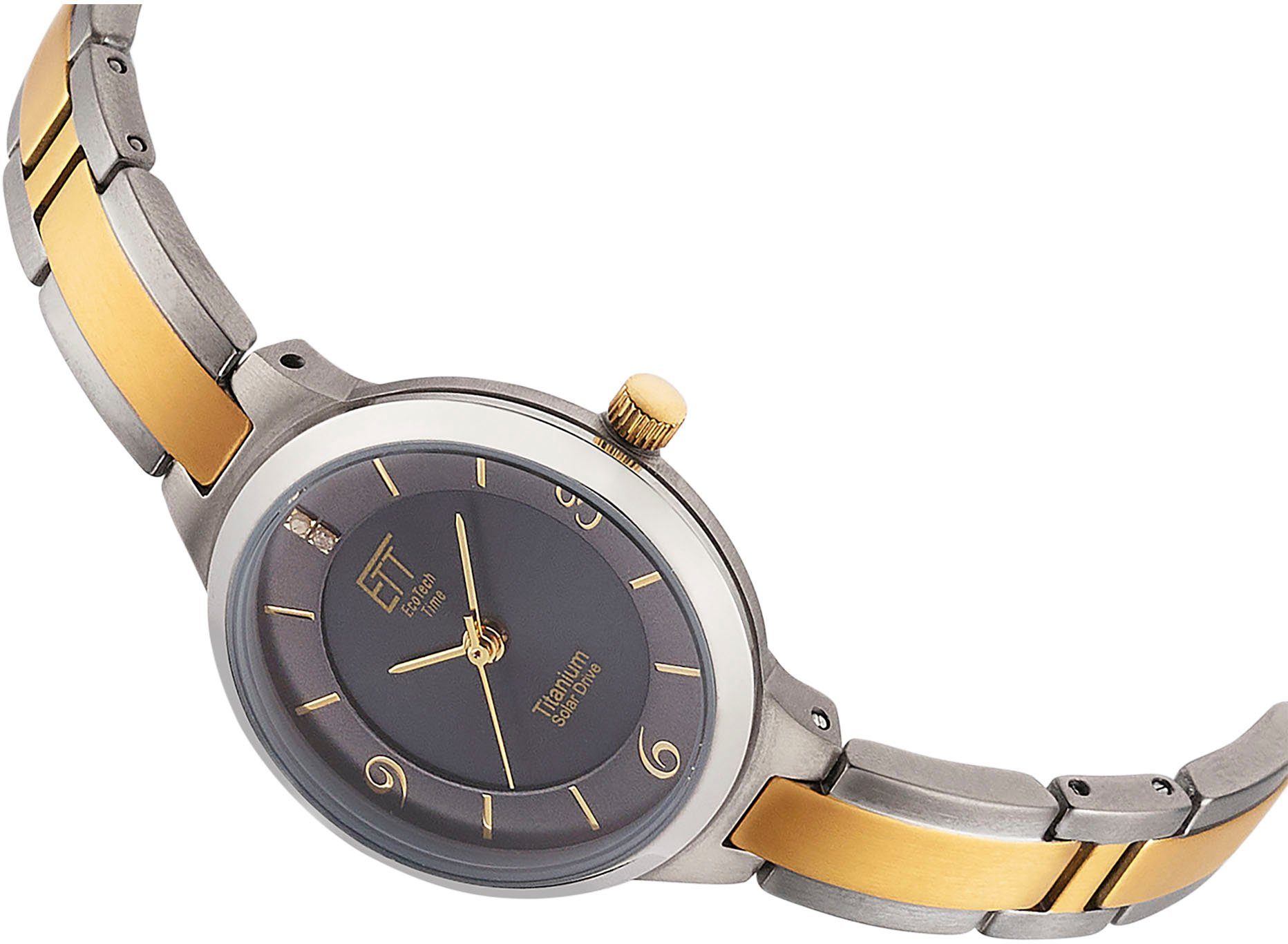 ETT Solaruhr Solar Drive ELT-12146-52M, (Set, 2-tlg., mit Bandkürzgerät), A günstig online kaufen