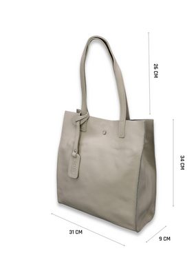 Adel Bags Shopper BENITA Schultertasche für Damen, Handtasche, echtes Leder, herausnehmbares Innenfach, Made in Italy