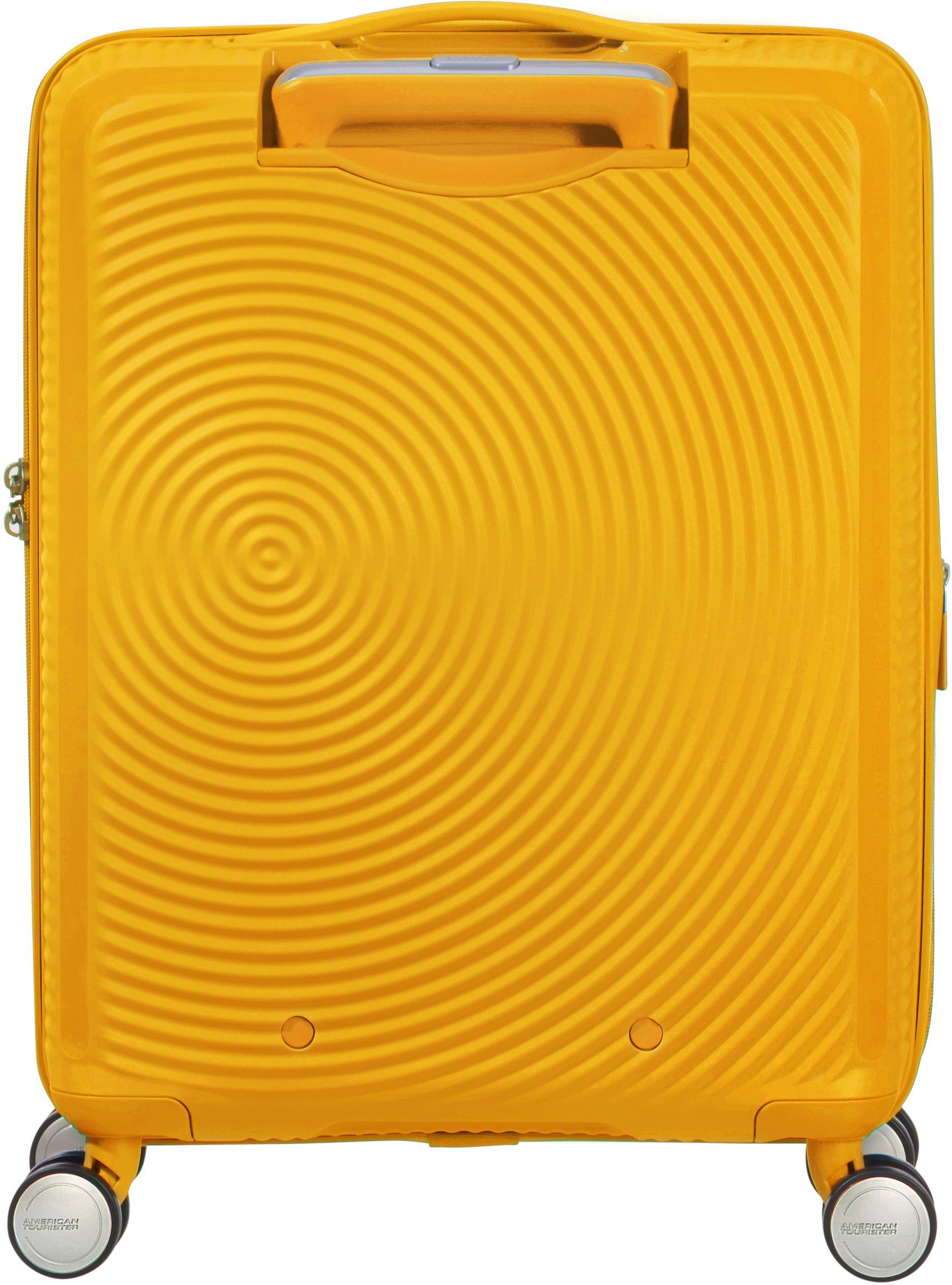 55 Rollen, 4 mit Golden Hartschalen-Trolley Volumenerweiterung American Yellow Tourister® cm, Soundbox,