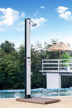 Green Yard Solardusche Solardusche-Spezial ca. 35 Liter, Wassererwärmung ohne Strom